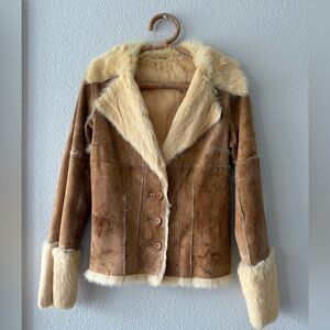 Vintage 70s soft fur Penny Lane blazer
